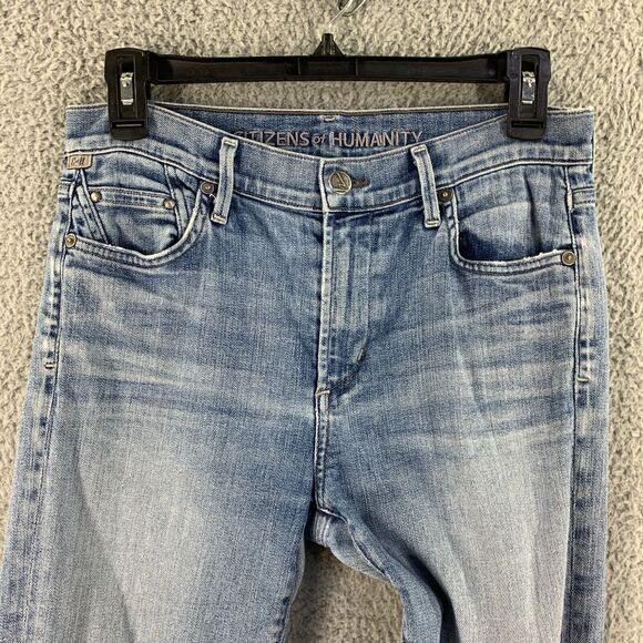 Citizens of humanity Womens Jeans Crop Rocket Pants Denim 28 x25 Skinny Stretch - Picture 9 of 16